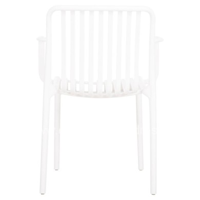 ARMCHAIR OUTDOOR CONVEE HM6105.01 POLYPROPYLENE IN WHITE 55x56x79H cm.