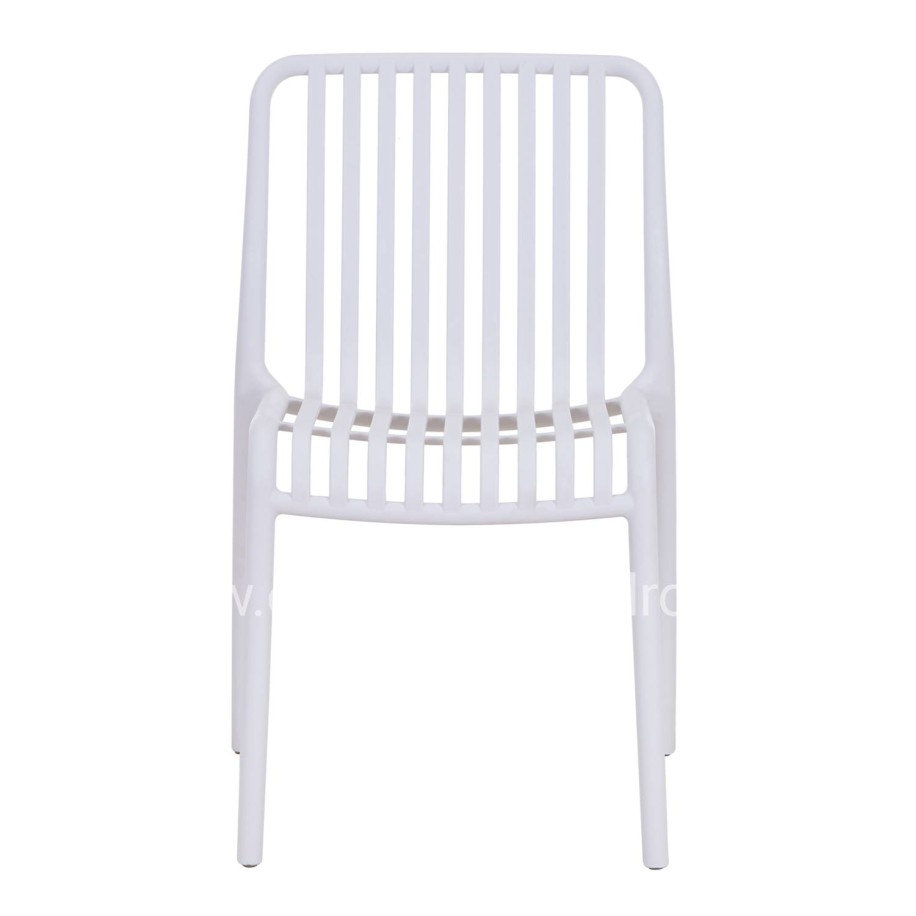 CHAIR OUTDOOR CONVEE HM6104.01 POLYPROPYLENE IN WHITE 48x56x79Hcm.