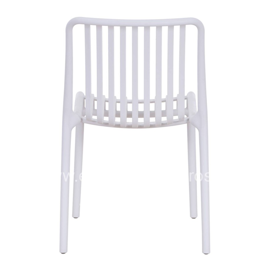 CHAIR OUTDOOR CONVEE HM6104.01 POLYPROPYLENE IN WHITE 48x56x79Hcm.