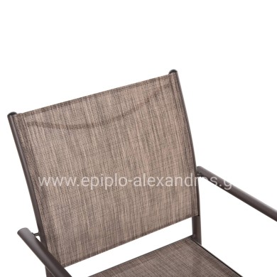 ΠΟΛΥΘΡΟΝΑ ΕΞ.ΧΩΡΟΥ REDAN HM5976.05 ΜΕΤΑΛΛΟ ΚΑΦΕ-TEXTILENE ΚΑΦΕ 56x60x88Υεκ