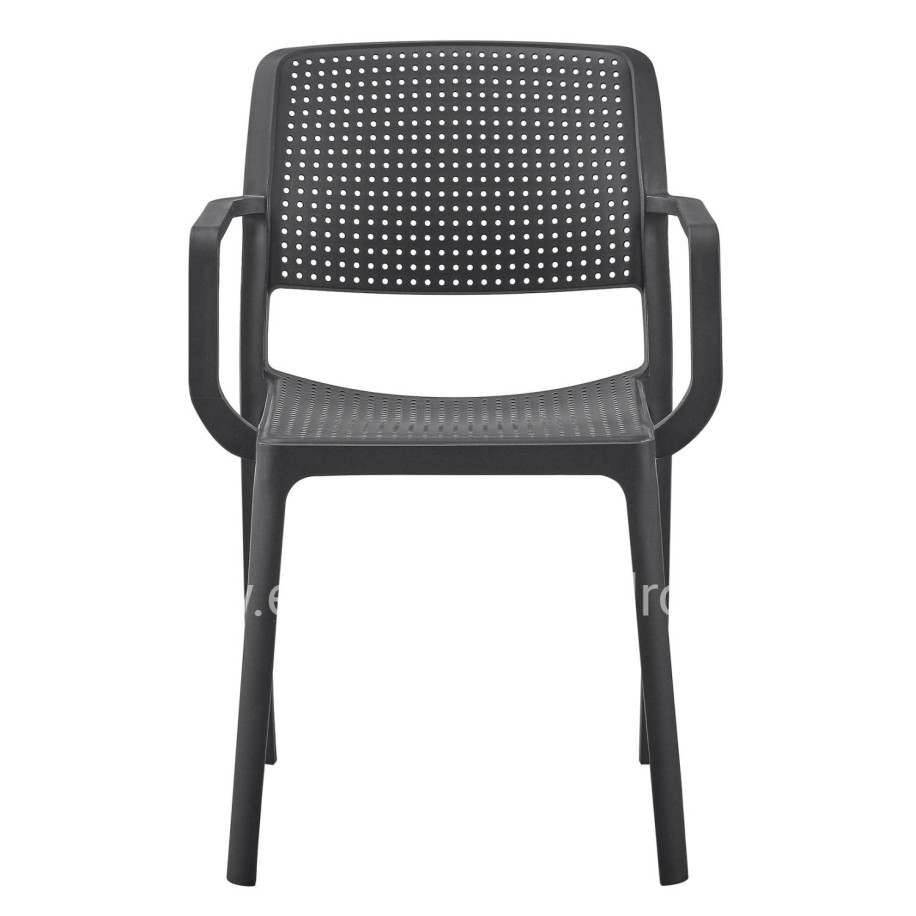 ARMCHAIR OUTDOOR COMFEE HM6102.02 POLYPROPYLENE IN BLACK 54x57x83Hcm.