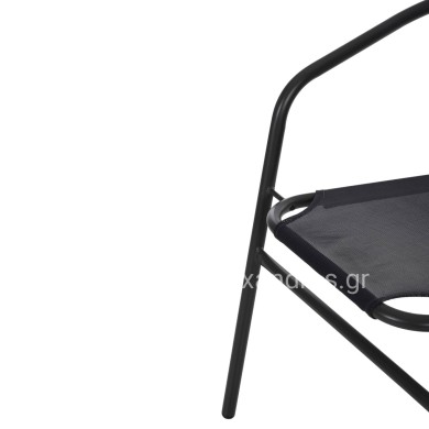 ΠΟΛΥΘΡΟΝΑ ΕΞ.ΧΩΡΟΥ LEDAN HM5977.01 ΜΕΤΑΛΛO & TEXTILENE ΓΚΡI 55x58x72Υεκ.