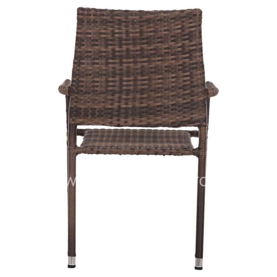 ARMCHAIR OUTDOOR MORNER HM6074.01 METAL-BROWN WICKER 55x58x87H