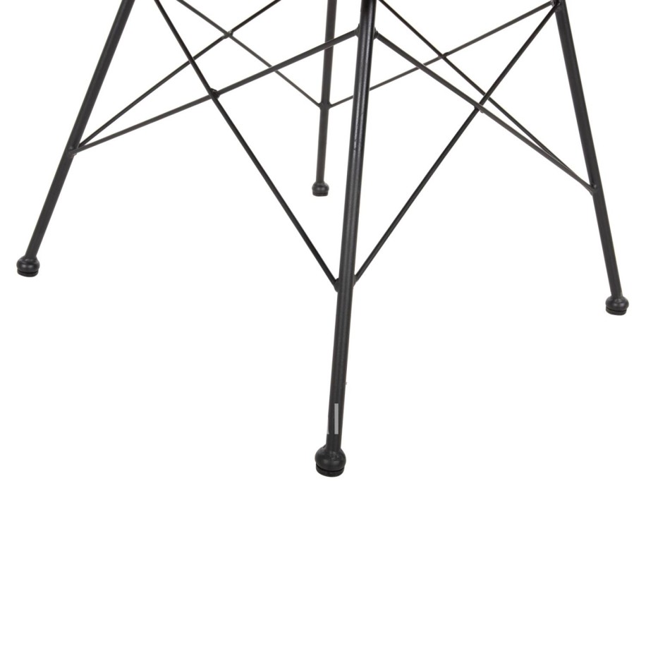 CHAIR OUTDOOR ALLEGRA HM5451.11 METAL & CUSHION BLACK- WICKER BEIGE 52x51.5x83.5Hcm.