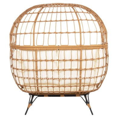 ΠΟΛΥΘΡΟΝΑ ΦΩΛΙΑ MIAMI 2 ΑΤΟΜΩΝ ΤΥΠΟΥ RATTAN HM5870.11 132.5x90x154Υεκ