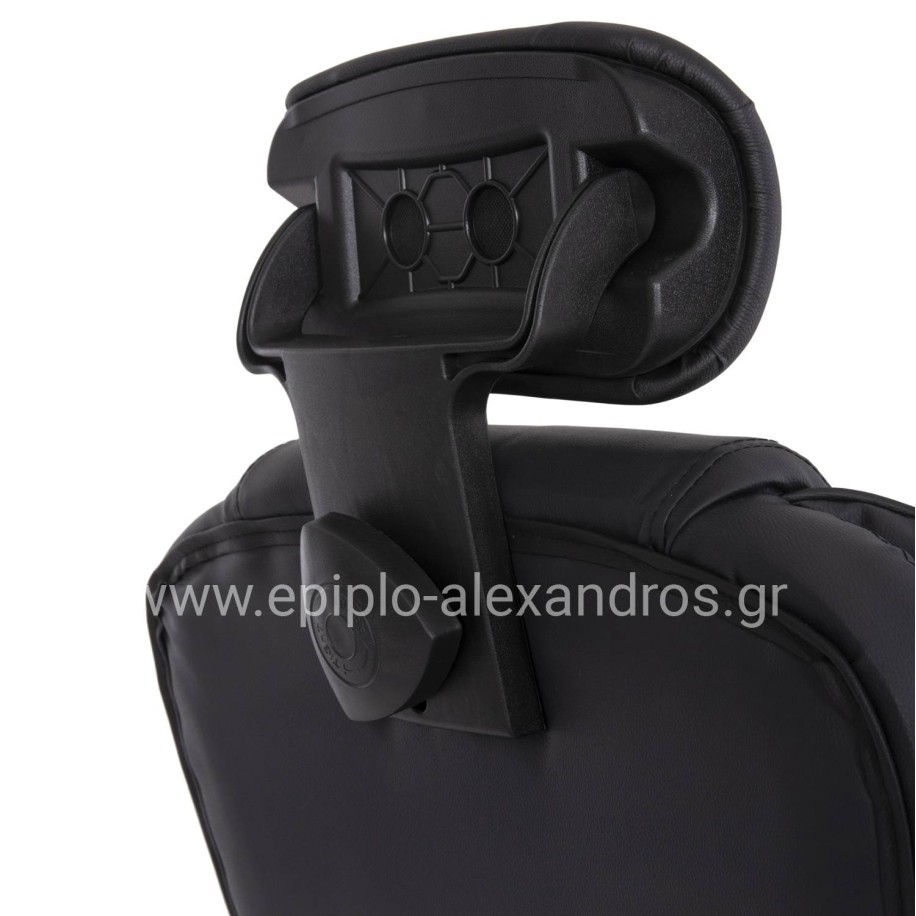 ΚΑΡΕΚΛΑ ΓΡΑΦΕΙΟΥ OCTAVIUS HM1202 ΜΑΥΡΟ PVC & NYLON-ΜΕΤΑΛ.ΧΡΩΜΙΟ ΒΑΣΗ 63x73x129Υεκ