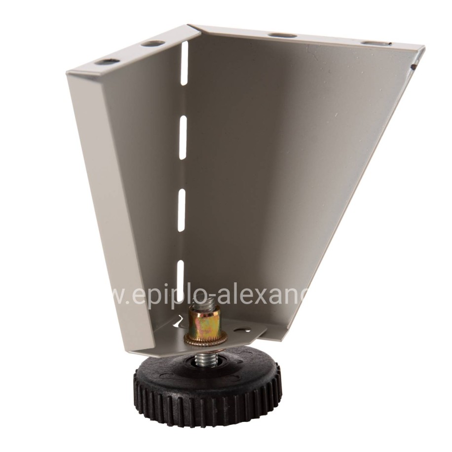 REPLACEMENT LEGS HM6093 SET 4PCS WITH HEIGHT ADJUSTERS-10Hcm-FOR METAL WARDROBES