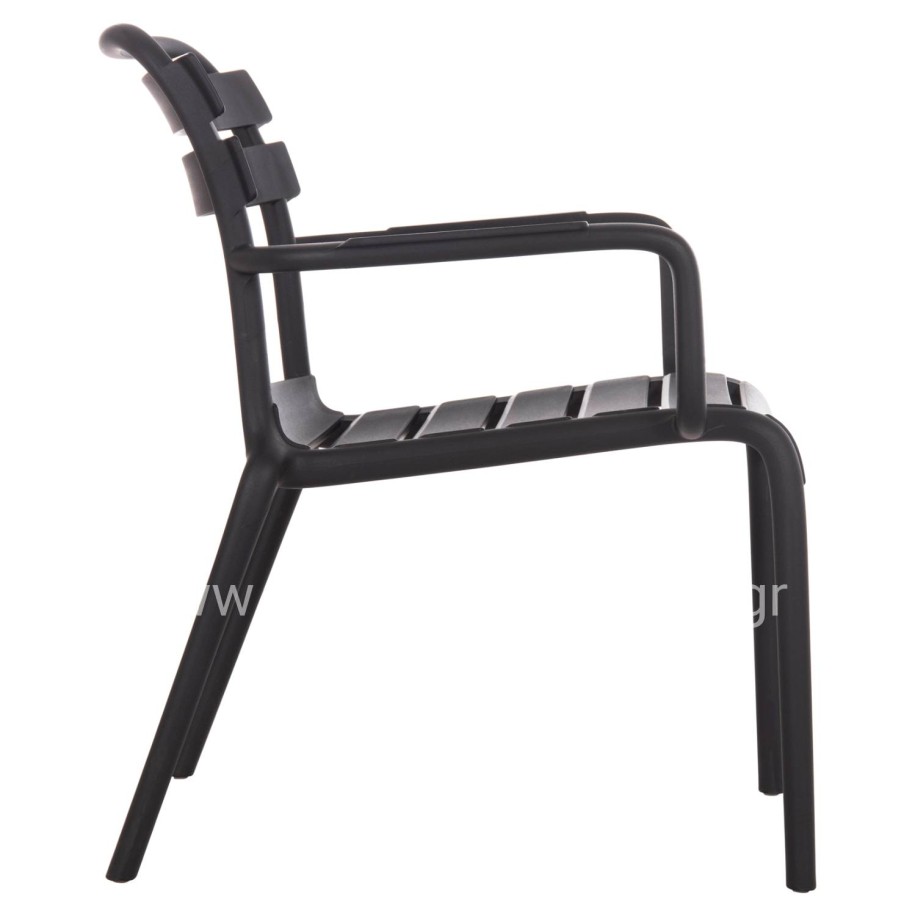 ΠΟΛΥΘΡΟΝΑ ΣΑΛΟΝΙΟΥ ΠΟΛΥΠΡΟΠΥΛΕΝΙΟΥ KORVER HM6333.02 ΜΑΥΡΗ 63.5x65x76Υεκ.