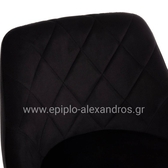 ΣΚΑΜΠΟ ΜΠΑΡ ROSE HM204.44 ΜΕ ΑΜΟΡΤΙΣΕΡ ΧΡΩΜΙΟΥ & ΜΑΥΡΟ ΒΕΛΟΥΔΟ 48x45x105Υεκ.