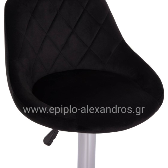 ΣΚΑΜΠΟ ΜΠΑΡ ROSE HM204.44 ΜΕ ΑΜΟΡΤΙΣΕΡ ΧΡΩΜΙΟΥ & ΜΑΥΡΟ ΒΕΛΟΥΔΟ 48x45x105Υεκ.