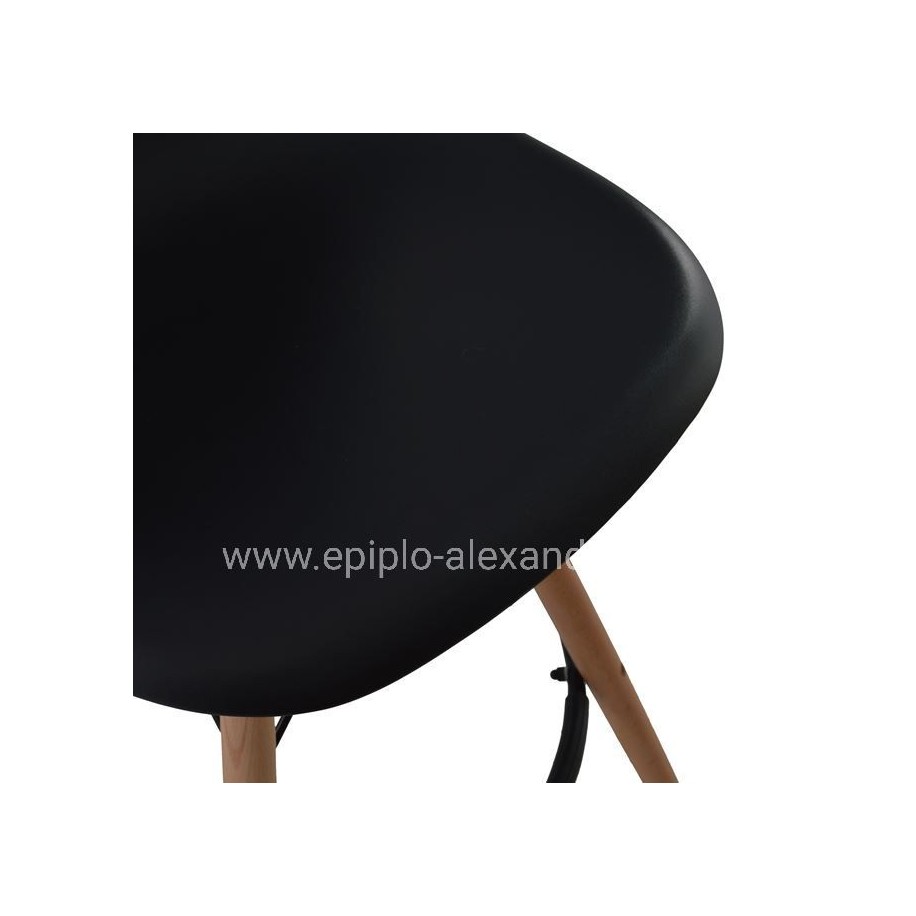 ΣΚΑΜΠΟ ΜΠΑΡ RENATA HM0173.02 ΜΑΥΡΟ 47x50x108Υ εκ.