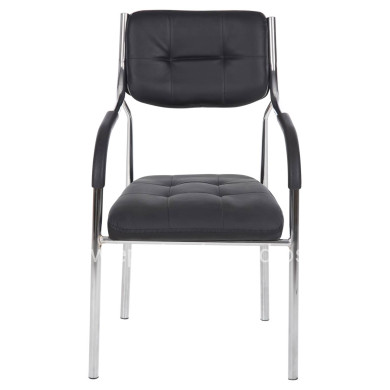 ΚΑΡΕΚΛΑ ΕΠΙΣΚΕΠΤΟΥ OBERON HM1018.01 ΜΑΥΡΟ PU 51x52x86Υ εκ.