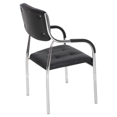 ΚΑΡΕΚΛΑ ΕΠΙΣΚΕΠΤΟΥ OBERON HM1018.01 ΜΑΥΡΟ PU 51x52x86Υ εκ.