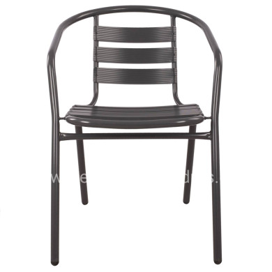 ΠΟΛΥΘΡΟΝΑ LAURA ΜΕΤΑΛΛΙΚΗ ΓΚΡΙ ΜΕ ΦΕΤΕΣ ΑΛΟΥΜΙΝΙΟΥ HM5037.01 54x59x73Υ εκ.