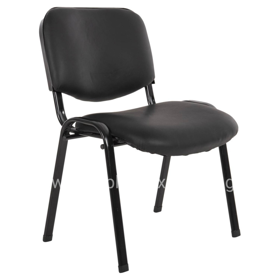 ΚΑΡΕΚΛΑ JANISHA HM1010.01 ΜΕ ΔΕΡΜΑΤΙΝΗ PU ΜΑΥΡΟ 53,5x59x77 εκ.