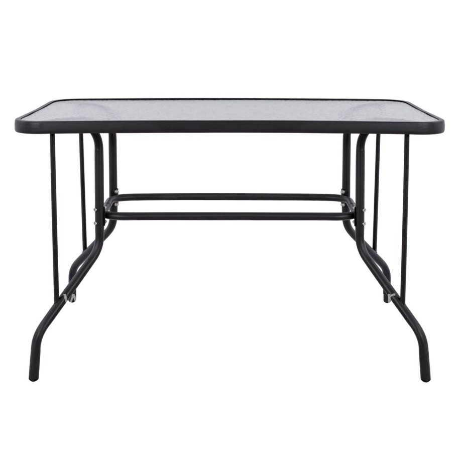 ΤΡΑΠΕΖΙ ADAM HM5020.01 ΜΕΤΑΛΛΙΚΟ ΣΚΟΥΡΟ ΓΚΡΙ ΜΕ ΓΥΑΛΙΝΗ ΕΠΙΦΑΝΕΙΑ 110Χ60Χ71Υεκ.