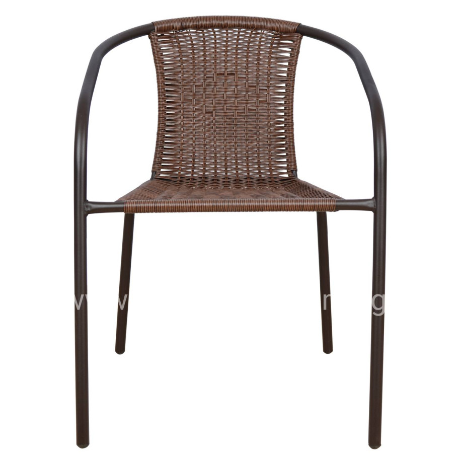 ΠΟΛΥΘΡΟΝΑ ΚΑΡΕΚΛΑ CAMEL HM5015.02 ΚΑΦΕ ΜΕΤΑΛΛΙΚΗ ΜΕ WICKER ΚΑΦΕ 48x48-53x72 cm