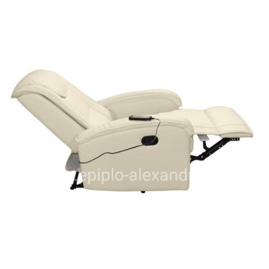 ΠΟΛΥΘΡΟΝΑ RELAX ΜΕ ΜΗΧΑΝΙΣΜΟ MASSAGE ROCCA HM0026.02 PU ΕΚΡΟΥ 80x96x97 εκ.