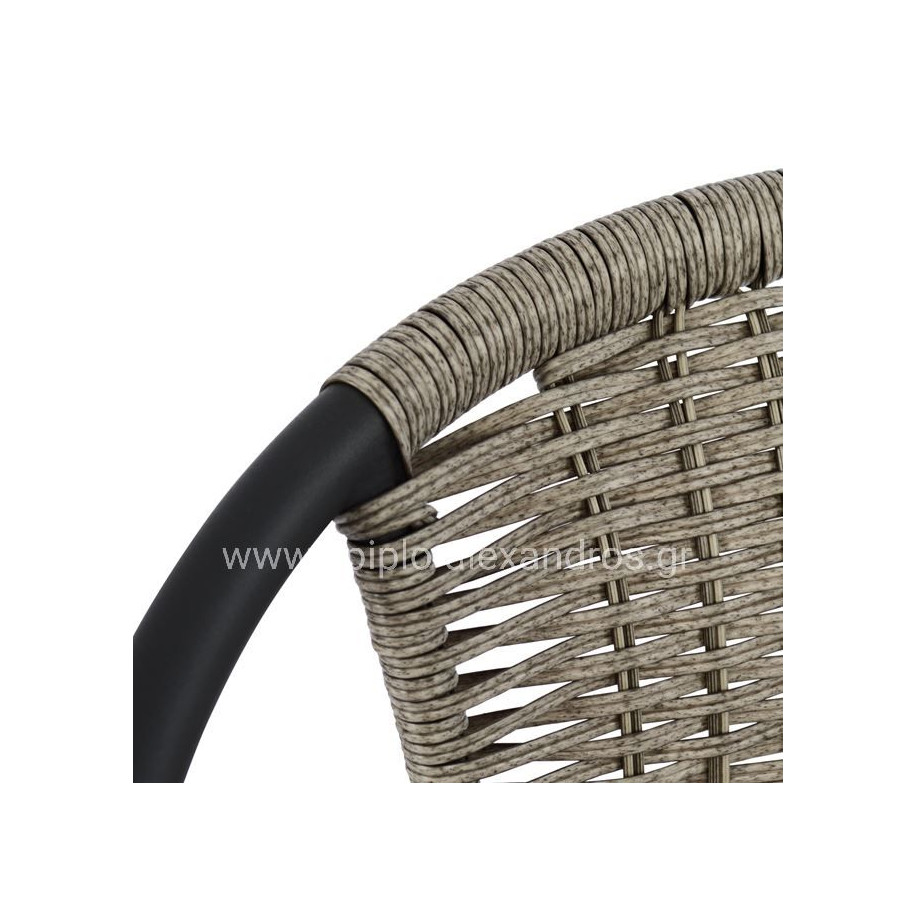 ΣΕΤ ΤΡΑΠΕΖΑΡΙΑΣ 3ΤΜΧ ΜΕ 2 ΚΑΡΕΚΛΕΣ & ΤΡΑΠΕΖΙ 70x70 HM5182.01