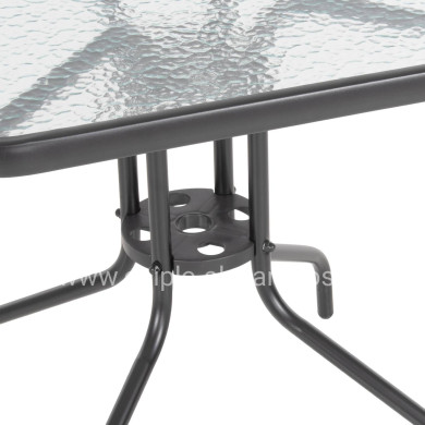 ΣΕΤ ΤΡΑΠΕΖΑΡΙΑΣ 3ΤΜΧ ΜΕ 2 ΚΑΡΕΚΛΕΣ & ΤΡΑΠΕΖΙ 70x70 HM5182.01