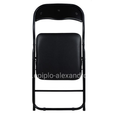 ΚΑΡΕΚΛΑ ΠΤΥΣΣΟΜΕΝΗ PADMA PU ΜΑΥΡΗ HM0044 38X47X82Y ΕΚ.