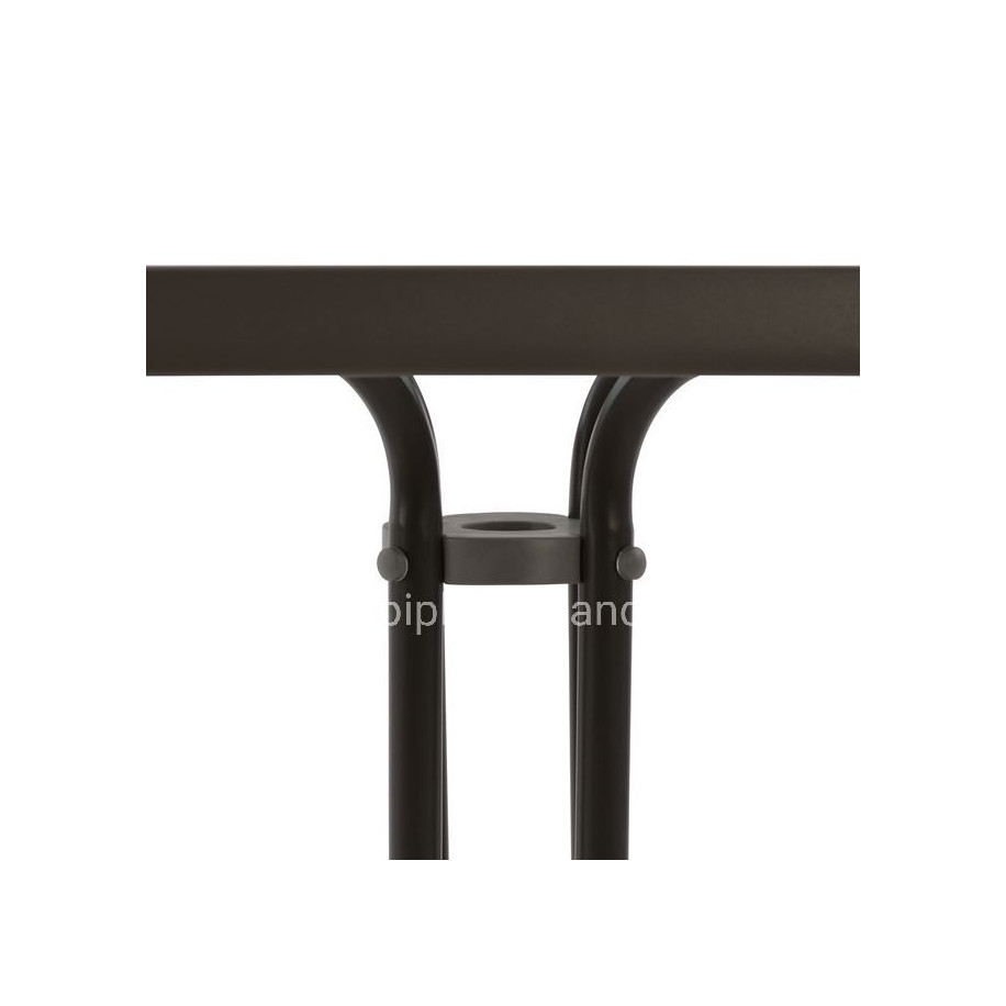 ΤΡΑΠΕΖΙ FIGO 60Χ60Χ72Υεκ. ΜΕΤΑΛΛΙΚΟ ΚΑΦΕ ΜΕ ΓΥΑΛΙΝΗ ΕΠΙΦΑΝΕΙΑ HM5035.02