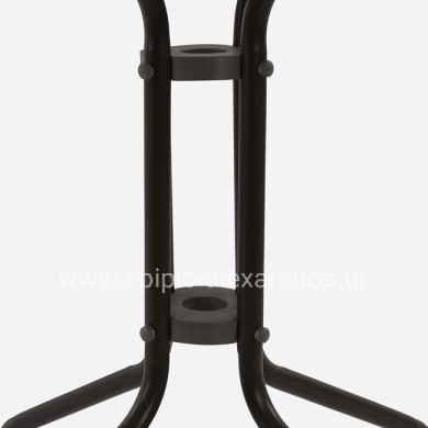 ΤΡΑΠΕΖΙ FIGO 60Χ60Χ72Υεκ. ΜΕΤΑΛΛΙΚΟ ΚΑΦΕ ΜΕ ΓΥΑΛΙΝΗ ΕΠΙΦΑΝΕΙΑ HM5035.02