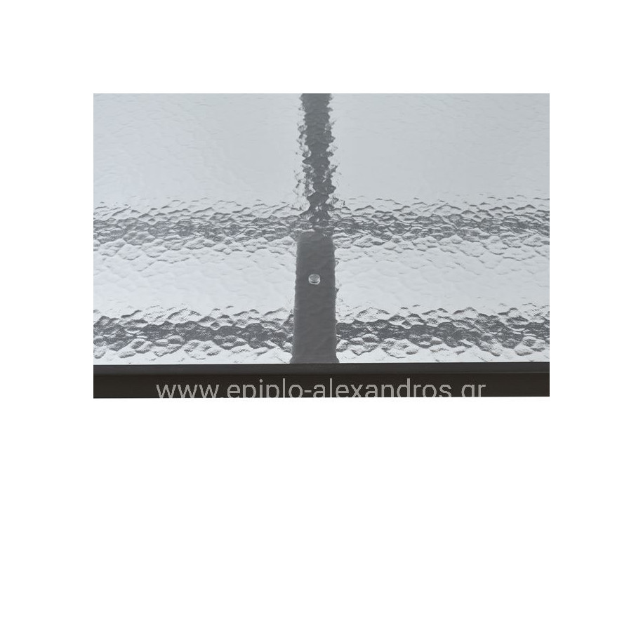 ΤΡΑΠΕΖΙ BRUNO 160Χ90Χ72Υεκ. ΜΕΤΑΛΛΙΚΟ ΚΑΦΕ ΜΕ ΓΥΑΛΙΝΗ ΕΠΙΦΑΝΕΙΑ HM5074.02