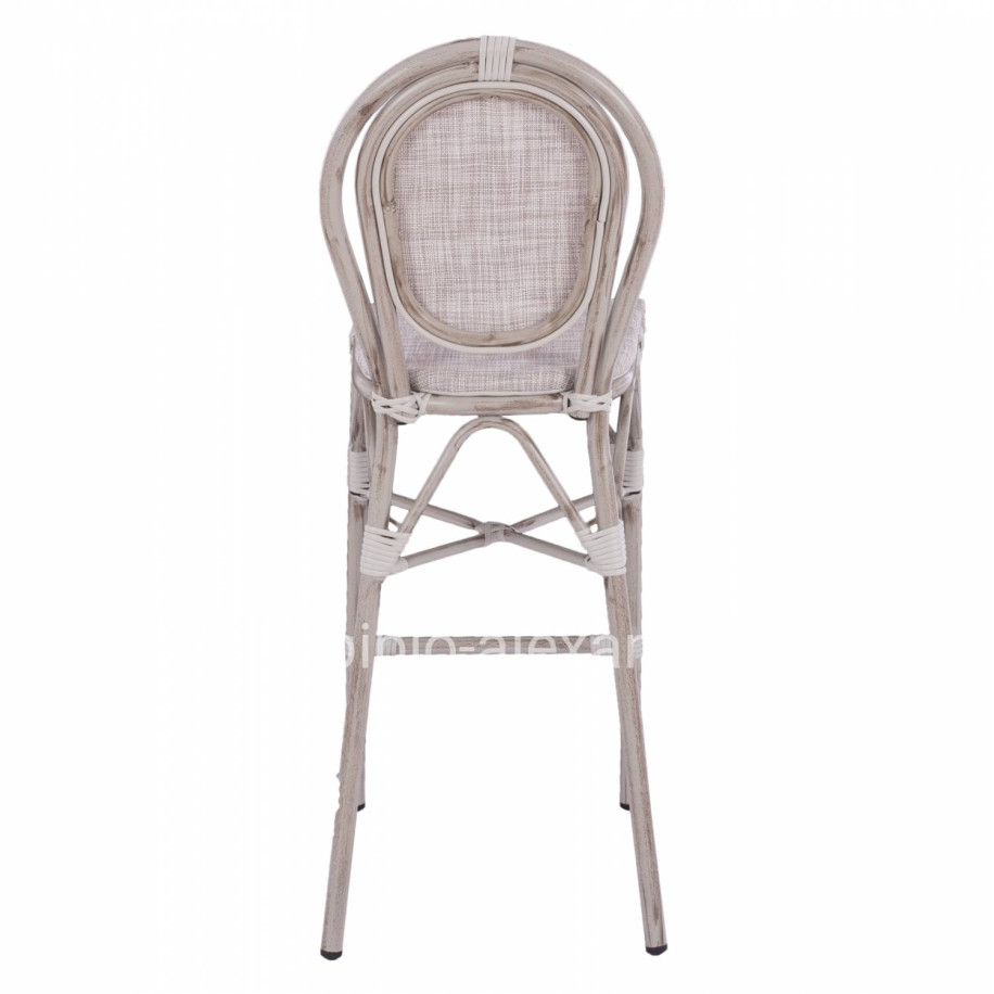 ΣΚΑΜΠΩ ΑΛΟΥΜΙΝΙΟΥ BAMBOO LOOK ΠΑΤΙΝΑ ΛΕΥΚΟ ΜΕ TEXTLINE HM5110 41x52x116 εκ.