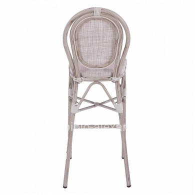 ΣΚΑΜΠΩ ΑΛΟΥΜΙΝΙΟΥ BAMBOO LOOK ΠΑΤΙΝΑ ΛΕΥΚΟ ΜΕ TEXTLINE HM5110 41x52x116 εκ.