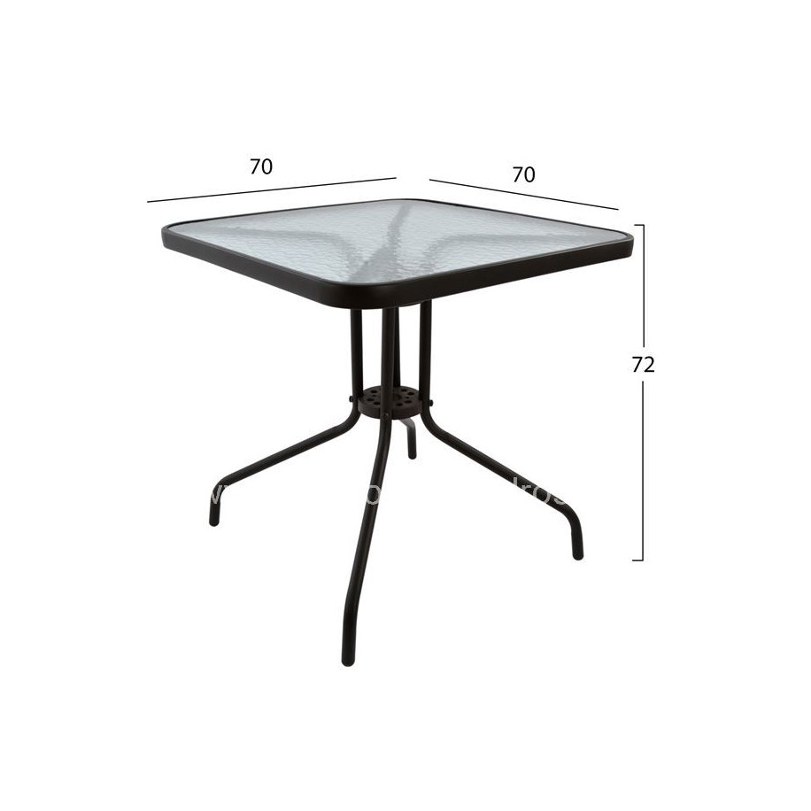ΣΕΤ ΤΡΑΠΕΖΑΡΙΑ 3ΤΜΧ ΚΑΡΕΚΛΕΣ ΚΑΙ ΤΡΑΠΕΖΙ 70x70 HM5182.02