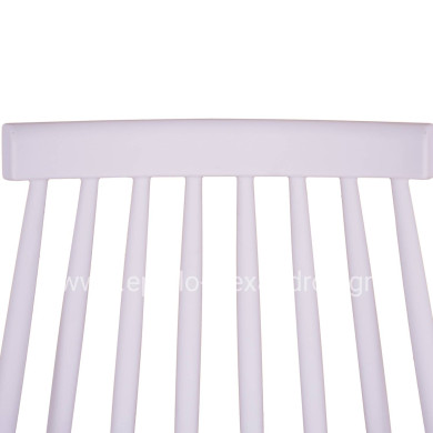 ΚΑΡΕΚΛΑ ΤΡΑΠΕΖΑΡΙΑΣ HM8052.01 VANESSA ΛΕΥΚΗ ΜΕ ΜΕΤΑΛΛΙΚΑ ΠΟΔΙΑ 43x46,5x82 εκ.