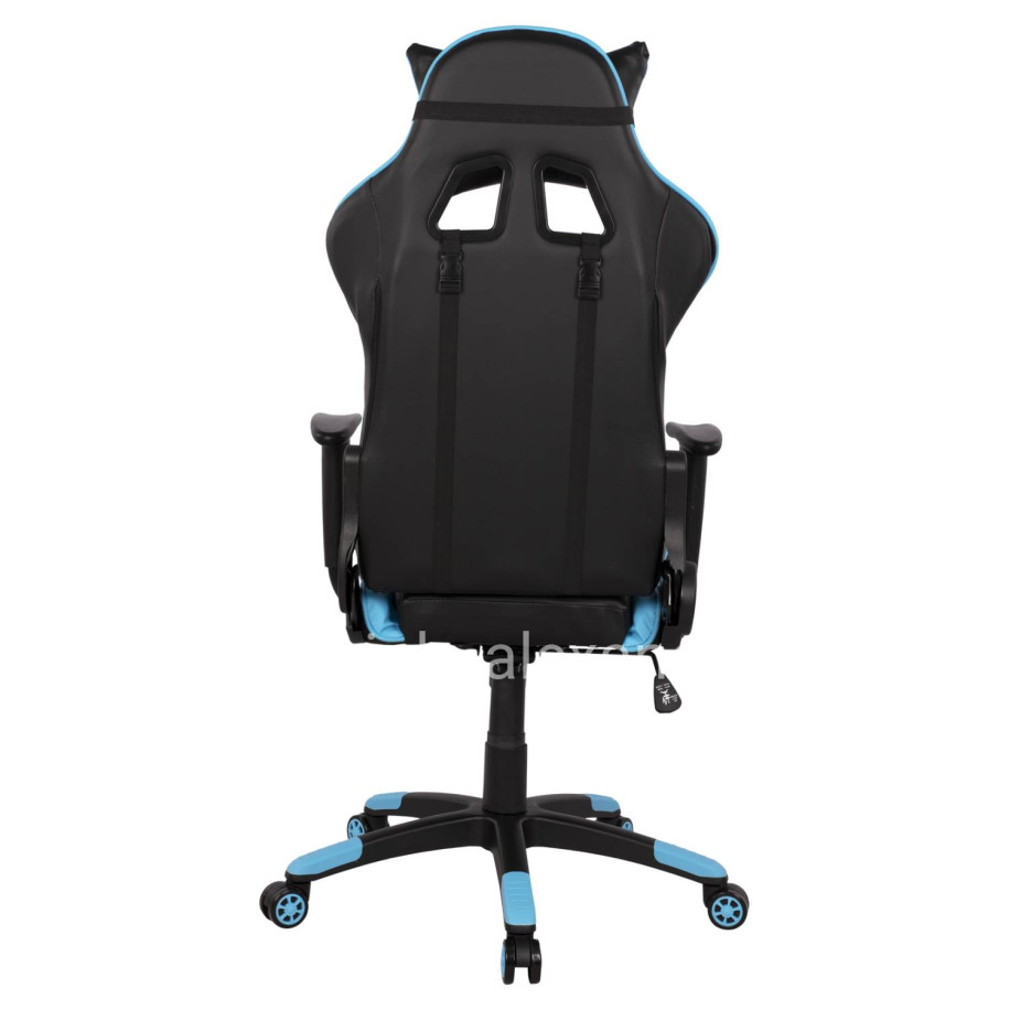 ΠΟΛΥΘΡΟΝΑ GAMING DARIUS HM1072.08 ΜΑΥΡΗ-ΣΙΕΛ 66,5x70x(122-129) cm