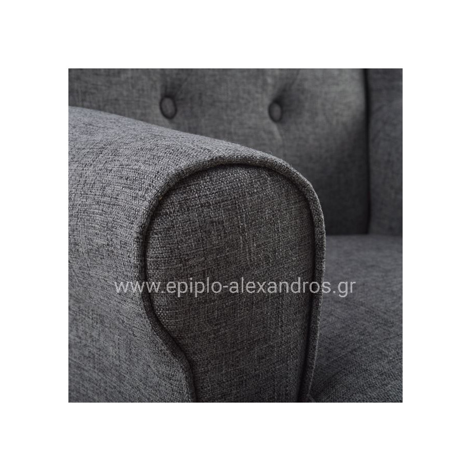 ΠΟΛΥΘΡΟΝΑ ΜΠΕΡΖΕΡΑ BRANDON HM3073.10 ΣΕ ΓΚΡΙ ΧΡΩΜΑ 83x83x104 εκ.