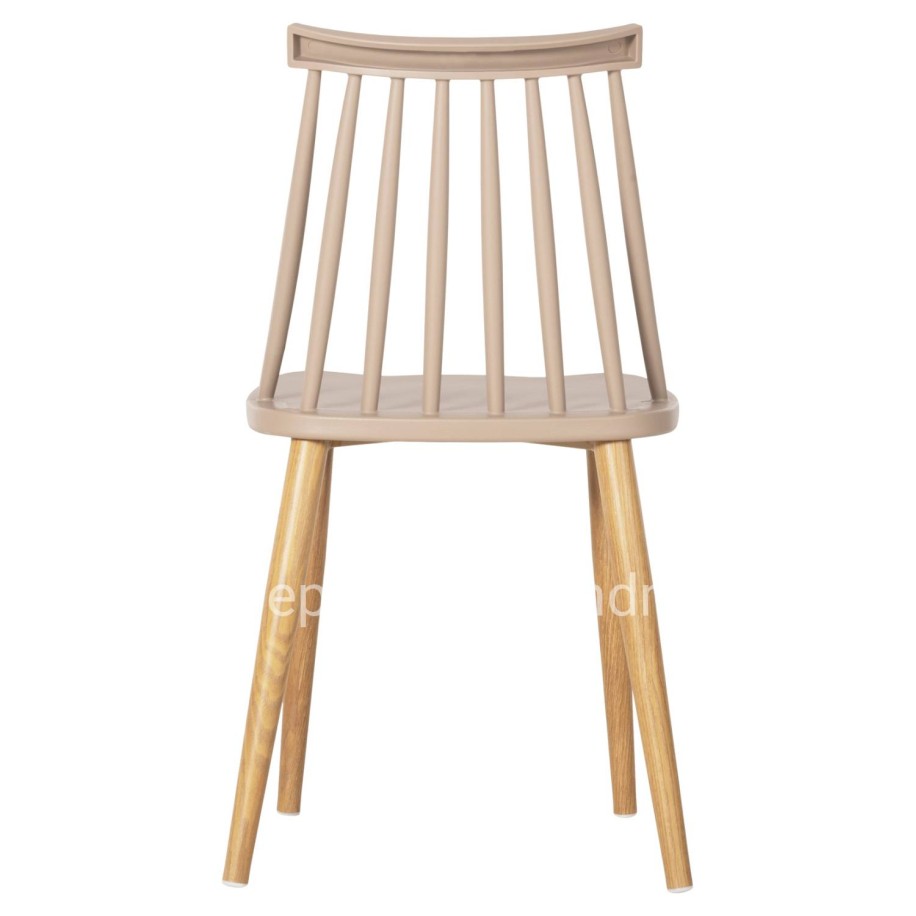 ΚΑΡΕΚΛΑ ΤΡΑΠΕΖΑΡΙΑΣ HM8052.25 VANESSA ΚΑΠΟΥΤΣΙΝΟ ΜΕ ΜΕΤΑΛΛΙΚΑ ΠΟΔΙΑ 42,5x44x81Υ εκ.