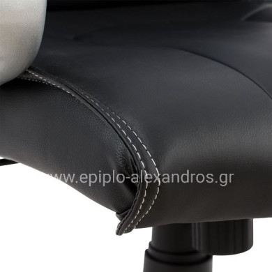 ΚΑΡΕΚΛΑ ΓΡΑΦΕΙΟΥ CHANDER ΔΙΕΥΘΥΝΤΙΚΗ HM1092.01 ΜΑΥΡΗ 50x69x118,5 cm