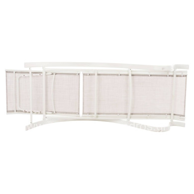 ΞΑΠΛΩΣΤΡΑ ΑΛΟΥΜΙΝΙΟΥ WAKANA  ΛΕΥΚΗ ΜΕ TEXTLINE ΛΕΥΚΟ HM5133.02 194x54-66x30 cm.