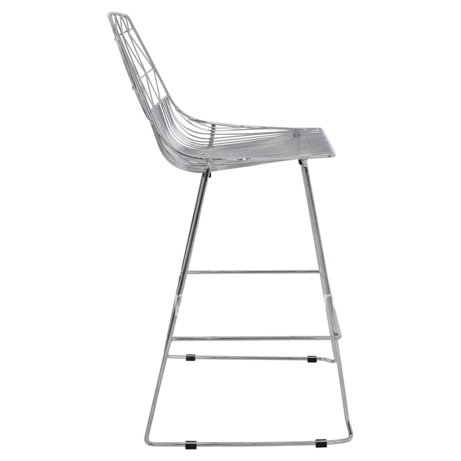 Bar Stool Metallic HM5465.100 Lux Chromed color 57x56,5x107cm