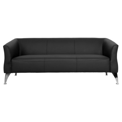 ΚΑΝΑΠΕΣ 3ΘΕΣΙΟΣ KIANA HM3122.31 ΜΕ ΜΑΥΡΟ PU 180x75x71 εκ.