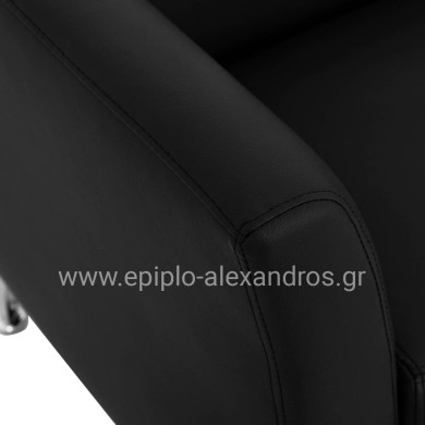 ΚΑΝΑΠΕΣ 3ΘΕΣΙΟΣ KIANA HM3122.31 ΜΕ ΜΑΥΡΟ PU 180x75x71 εκ.