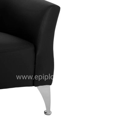 ΚΑΝΑΠΕΣ 3ΘΕΣΙΟΣ KIANA HM3122.31 ΜΕ ΜΑΥΡΟ PU 180x75x71 εκ.