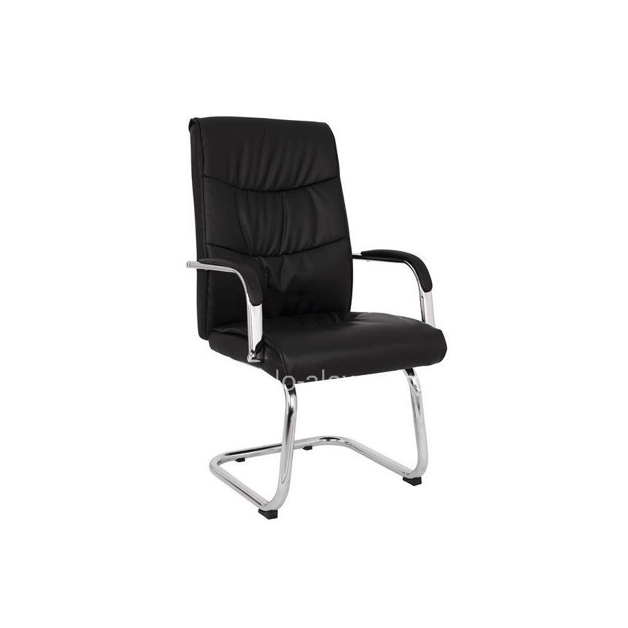 ΠΟΛΥΘΡΟΝΑ JACOB HM1045.11 ΜΑΥΡΟ PU ΜΕ ΒΑΣΗ ΧΡΩΜΙΟΥ 57x66,5x102 cm