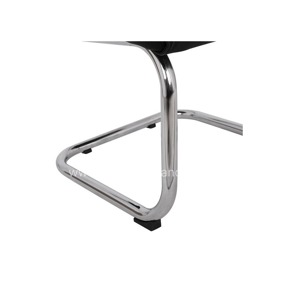 ΠΟΛΥΘΡΟΝΑ JACOB HM1045.11 ΜΑΥΡΟ PU ΜΕ ΒΑΣΗ ΧΡΩΜΙΟΥ 57x66,5x102 cm