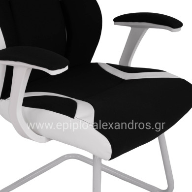 ΠΟΛΥΘΡΟΝΑ ZAHARA HM1102.02 ΣΕ ΧΡΩΜΑ ΜΑΥΡΟ ΜΕ ΑΣΠΡΟ 66,5x63x108cm