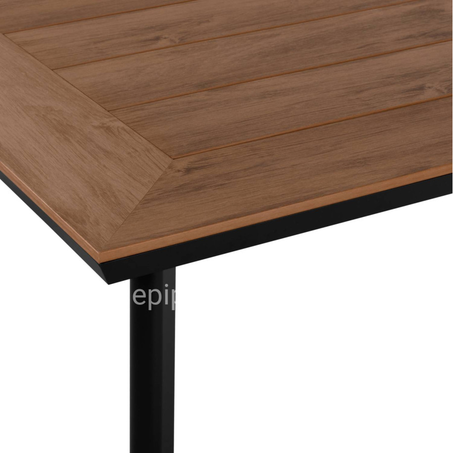 ΤΡΑΠΕΖΙ ΑΛΟΥΜΙΝΙΟΥ TABER ΜΕ POLYWOOD HM5132.12 ΓΚΡΙ 160x92x72