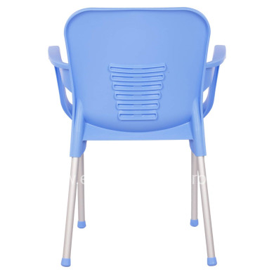 ΠΟΛΥΘΡΟΝΑ ΠΟΛΥΠΡΟΠΥΛΕΝΙΟΥ KAREK HM5592.08 ΧΡΩΜΑ ΜΠΛΕ ΜΕ ΠΟΔΙ ΑΛΟΥΜΙΝΙΟΥ 59x58x81Y εκ.