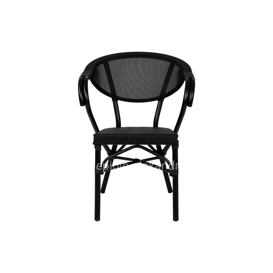 ΠΟΛΥΘΡΟΝΑ ΑΛΟΥΜΙΝΙΟΥ CLAY BAMBOO LOOK ΜΑΥΡΗ ΜΕ TEXTLINE HM5025.02 59x60x82 cm