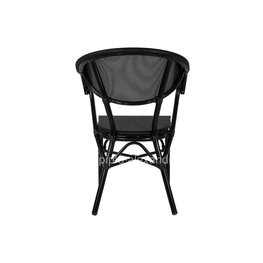 ΠΟΛΥΘΡΟΝΑ ΑΛΟΥΜΙΝΙΟΥ CLAY BAMBOO LOOK ΜΑΥΡΗ ΜΕ TEXTLINE HM5025.02 59x60x82 cm