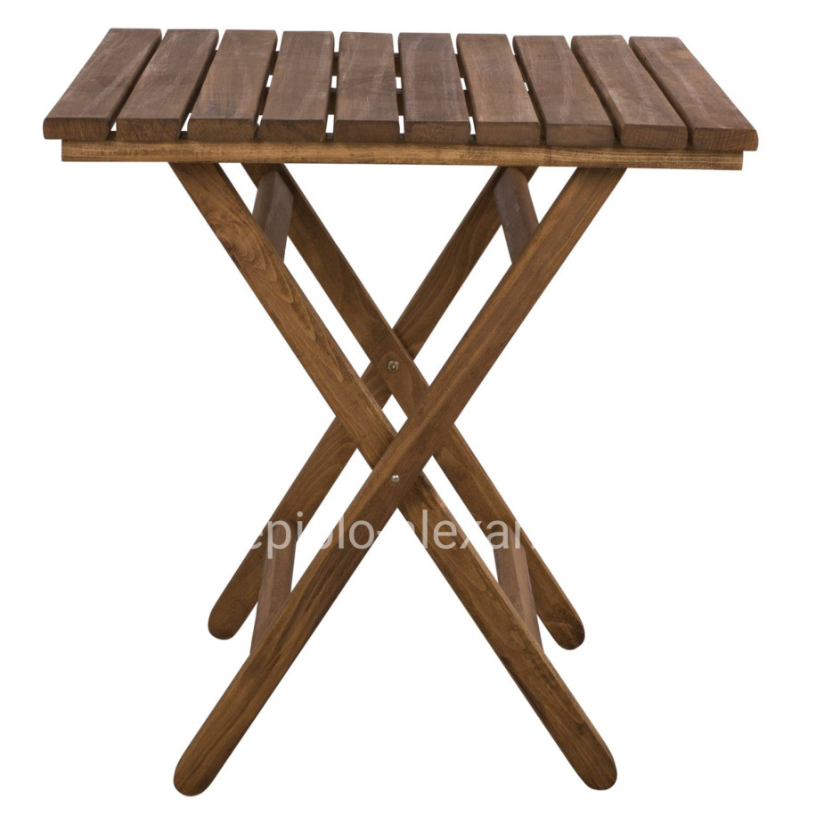 ΤΡΑΠΕΖΙ ΣΚΗΝΟΘΕΤH ΛΗΜΝΟΣ 70Χ70X75Υ εκ. ΜΑΣΙΦ ΟΞΙΑ ΕΜΠOΤΙΣΜΟΣ ΚΑΡΥΔΙ HM5648.01