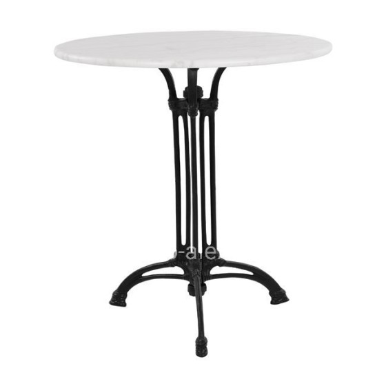 ΤΡΑΠΕΖΙ BRIELLE ΜΕ 3ΝΥΧΗ ΒΑΣΗ ΑΠΟ ΜΑΝΤΕΜΙ HM5609 ΜΕ ΜΑΡΜΑΡΟ Φ60